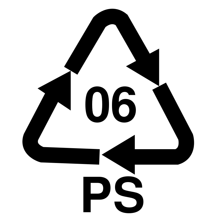 پلاستیک پلی استایرن / PS با شماره 6 در بازیافت پلیمرها شناسایی میشود. پلاستیک پلی استایرن ذاتاً ترموپلاستیکی شفاف است در دو شکل جامد پلاستیک معمول و فوم شده وجود دارد.